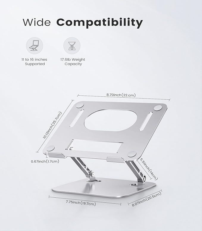 Laptop Stand Adjustable Computer Stand Sturdy Aluminum Laptop Stand - Image 6