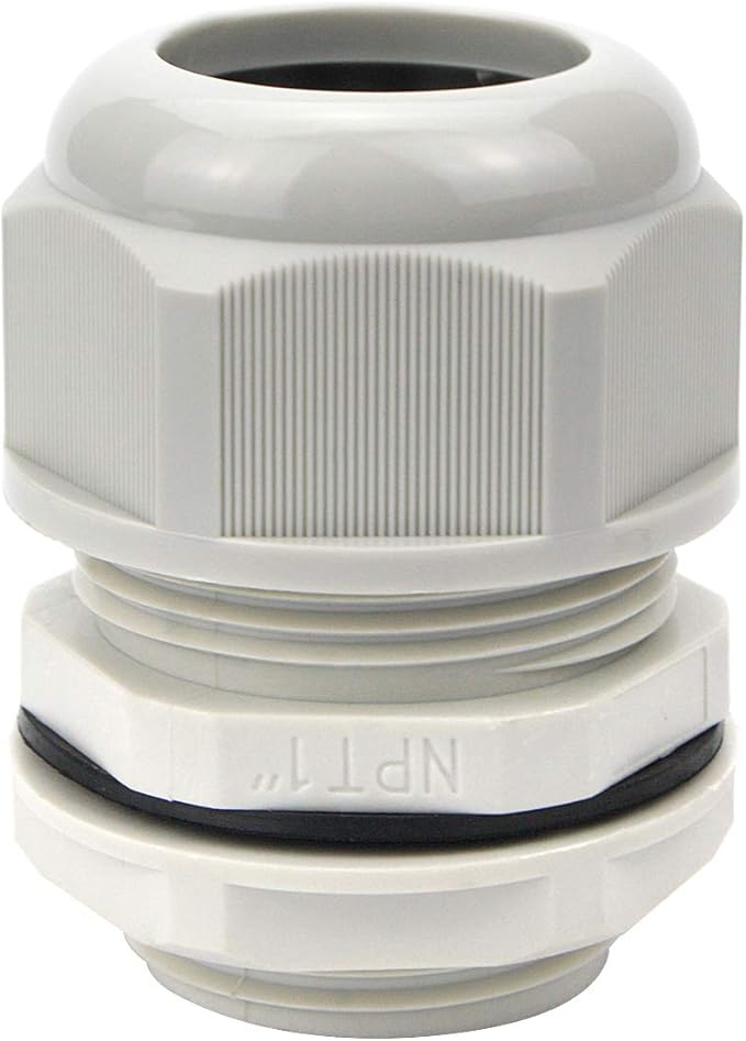 XHF 20 Pcs 1" IP68 Strain Relief Nylon Cord Grip Waterproof NPT Cable Glands by XHF