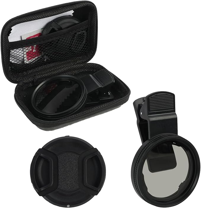 52mm CPL Filter for Phone Camera Clip Kit, Universal Phone Polarizing Filter - Image 7