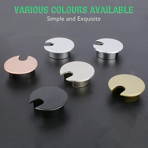 2 Pcs Desk Grommet 1-3/8" / 35 mm, Desk Cord Hole Cover, Cable Grommet Metal - Image 7