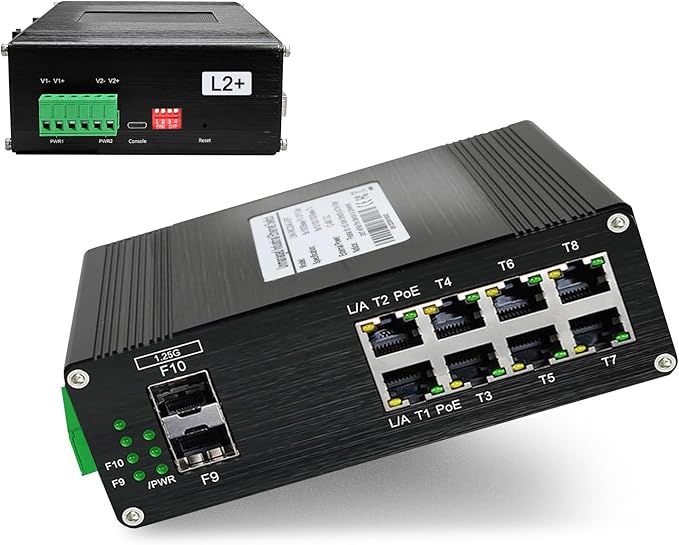 Industrial L2+ Managed 8 Port PoE Ethernet Switch by Xnyahitog