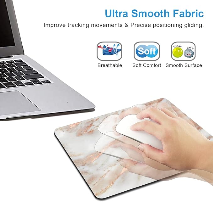 IMAYONDIA Mouse Pad, Non-Slip Rubber Base Mousepad, Women Girly Computer Small - Image 4
