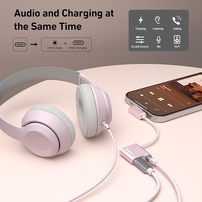 BENFEI USB C to Audio Jack Adapter - Image 2