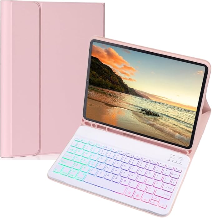Keyboard Case for Galaxy Tab A9+/A9 Plus 11 Inch 2023, Slim Lightweight 7 Color by Unknown