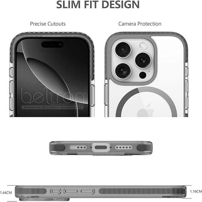 BELTRON Belt Case for iPhone 16 Pro, Slim Protective Transparent Case & - Image 4