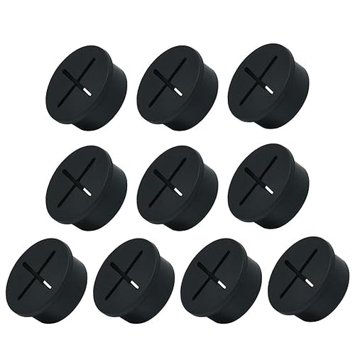 10Pcs Desk Grommet, Flexible Rubber Wire Grommets, Wall Grommets by EASYEAH