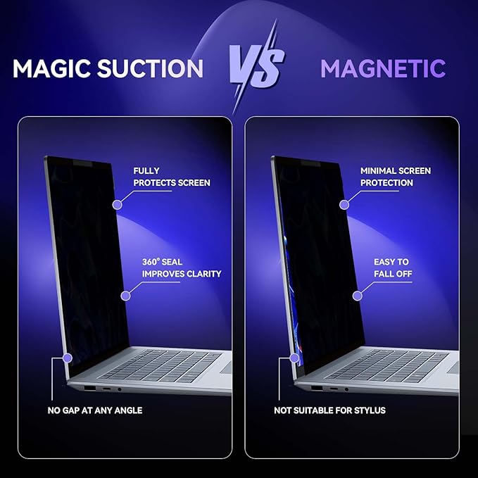 Privacy Screen for Surface Laptop 6/5/4/3-15 Inch, Removable Computer Screen - Image 4