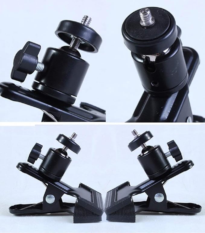 SLOW DOLPHIN Tripod Clip Clamp Mount Flash Reflector Holder - Image 3