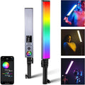 NEEWER RGB Light Wand with 2.4G/APP Control, Upgraded 360° Touchable RGBWW Hue by Neewer