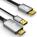 Active HDMI to DisplayPort Cable 6FT, 4K 60Hz 1080p 120Hz, Unidirectional HDMI by Unknown