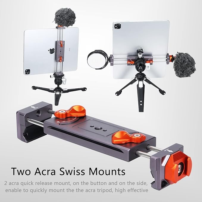 Metal iPad Tripod Mount Adapter, Tablet Holder - Image 7