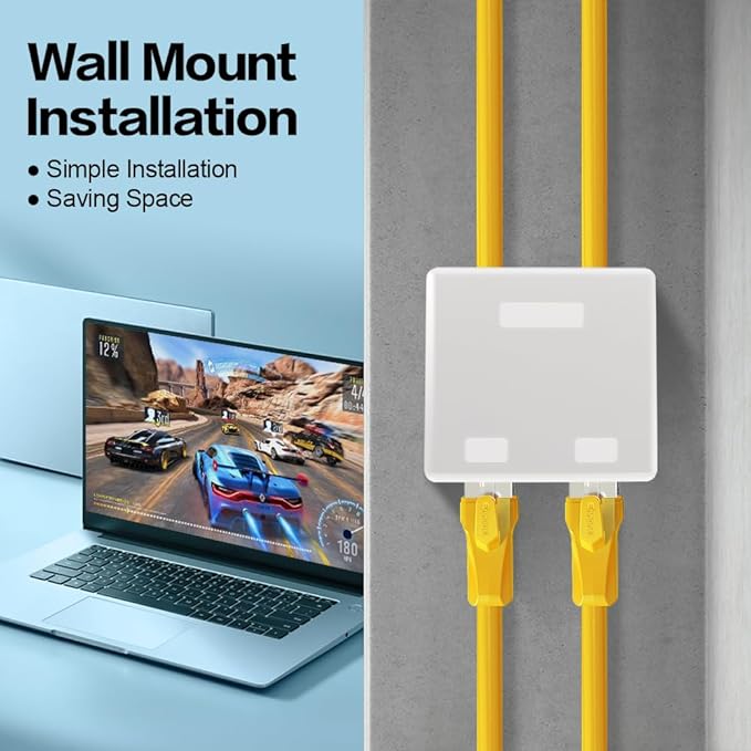 Keystone Jack Surface Desk Mount/Wall Mount Box - Image 6