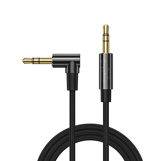 CableCreation 3.5mm Audio Cable 10FT/3M, 3.5mm Right Angle Male to Male by CableCreation
