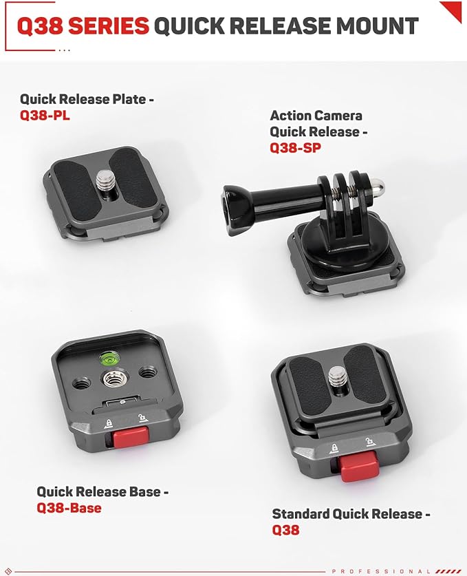 IFOOTAGE Q38 Quick Release Plate, Camera Quick Release, Tripod Mount Quick - Image 7