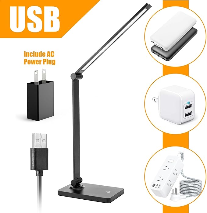 Rechargeable Desk Lamp LED Desk Lamps Eye-Caring Desk Lamps Dimmable Office Lamp - Image 7