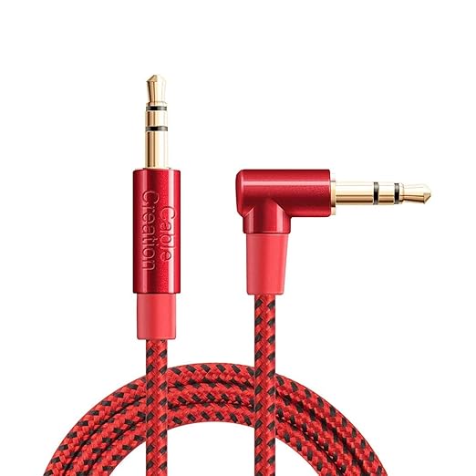 CableCreation Audio Cable, 3FT 3.5mm Right Angle Male to Male Auxiliary Jack by CableCreation