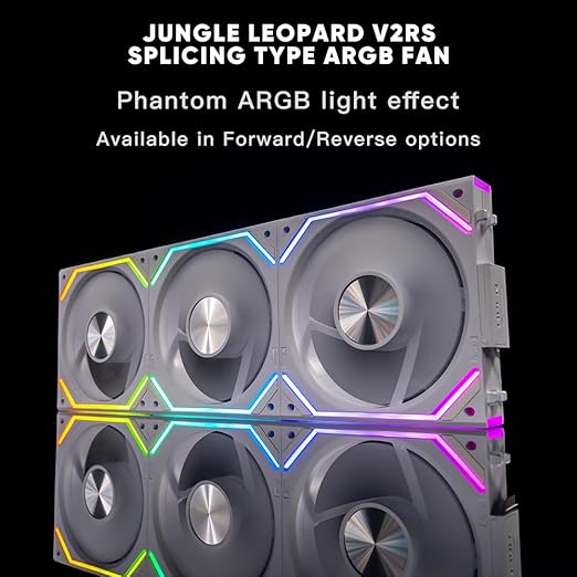Jungle Leopard Interstellar V2 RS 120mm PC Reverse Blade Case Fan Infinity - Image 2