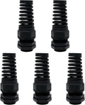 LeMotech 5Pcs NPT 1/2" IP68 Waterproof Cable Gland Flex Spiral Strain Relief by LeMotech