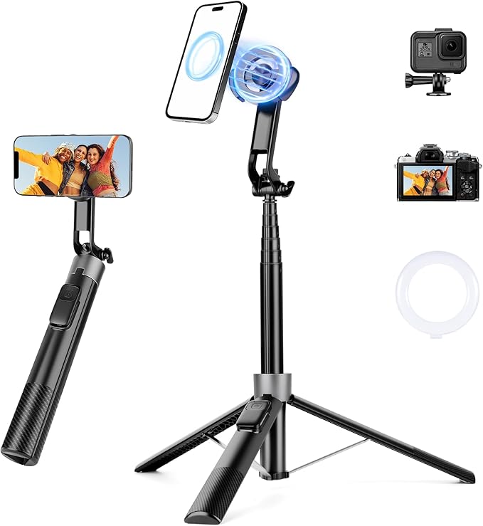 Magnetic Phone Tripod, Portable Cellphone Stand by Victiv