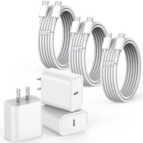 10FT Fast Charging Cord for iPhone 16 15, iPad Pro/Air/Mini by Vagavo