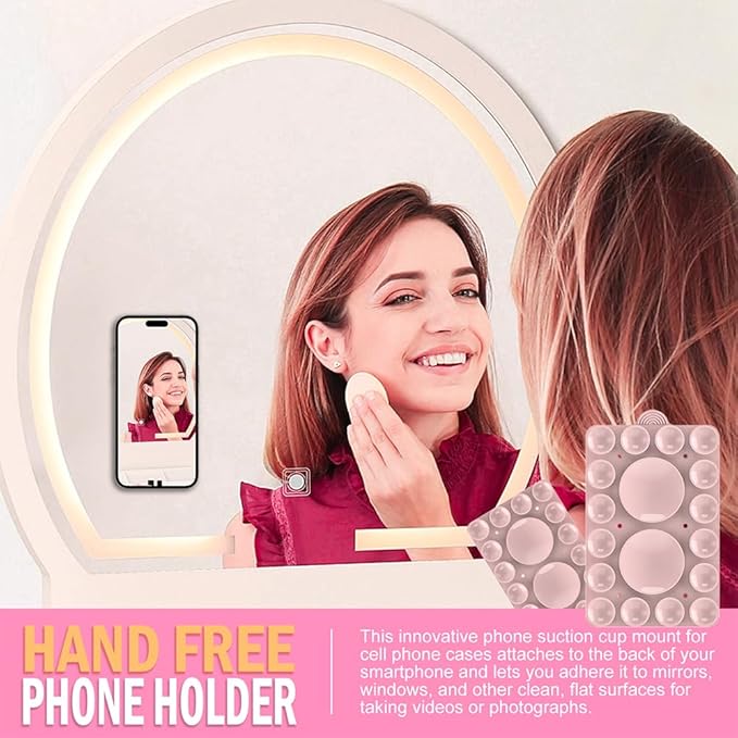 Double Sided Silicone Suction Phone Holder Mount, Compatible - Image 8