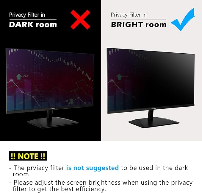 FILMEXT [2023 Upgrade 27 Inch Removable Privacy Screen Filter - Image 8