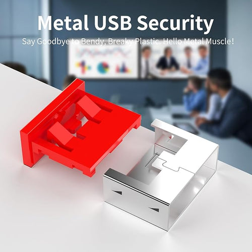 100PCS USB Metal Port Lock Blocker - Image 2