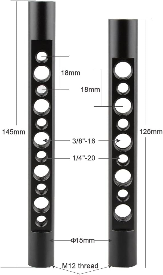 CAMVATE DSLR Camera Cage Top Handle Wood Grip Compatible - Image 3