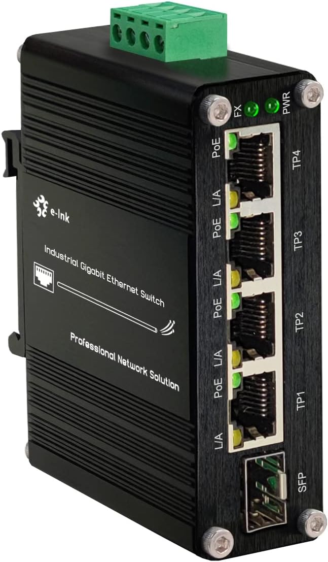 Industrial Gigabit 4 Ports PoE Ethernet Switch PoE+ Fiber Switch - Image 7