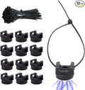 12Pcs Magnetic Zip Tie Mounts by KVTTOZA