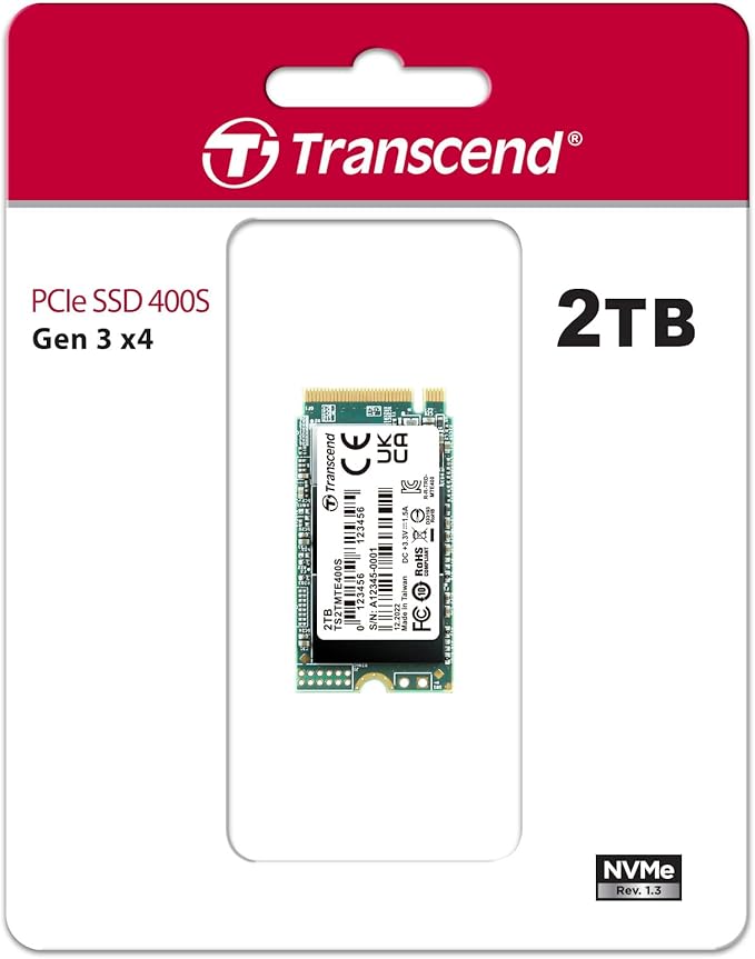 Transcend 2TB MTE400S M.2 2242 PCIe Gen3x4 SSD, Compatible - Image 2