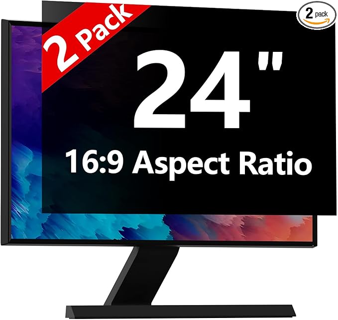 【2-Pack】 24 Inch Computer Privacy Screen by RedANGEL