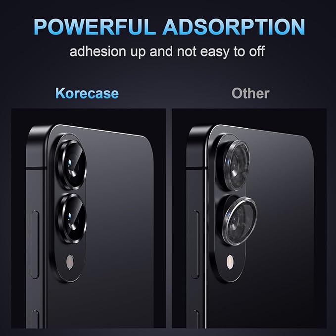 Korecase for Galaxy S25 Edge Camera Lens Protector, 9H Tempered Glass Anti - Image 5
