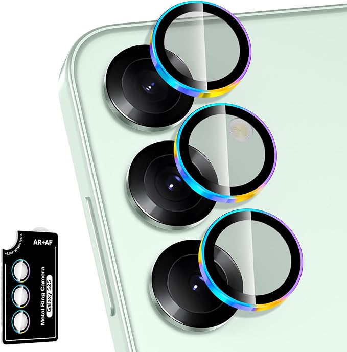 for Samsung Galaxy S25 Camera Lens Protector, Individual Metal Ring Tempered by Btscase