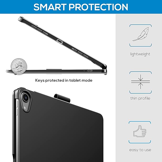 Touchpad Keyboard Case for iPad 11th Gen 2025/iPad 10th Generation 2022 - Image 6