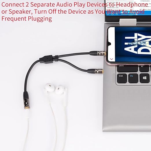 J&D 3.5 mm to 2X 3.5 mm Cable, 3.3 Feet - Image 6