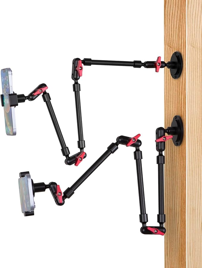 Super Upgraded Magic Arm with LED, 82cm Length, Phone Wall Mount Holder Bracket by GOINWAVE