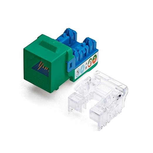 trueCABLE Cat6 Keystone Jack, Unshielded, 90 Degree Punch-Down, PoE++ 100W by trueCABLE