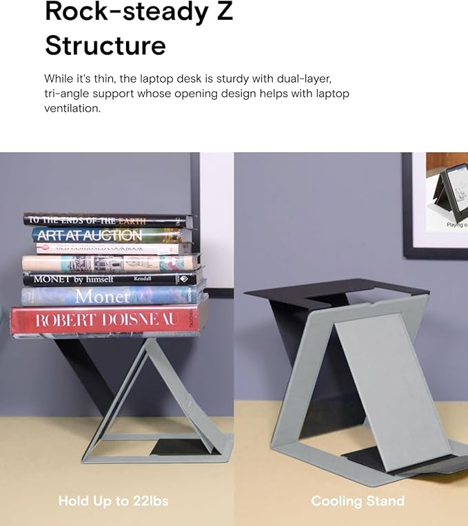 MOFT Folding Laptop Stand Lap Desk, Portable & Mini Computer Stand Laptop Desk - Image 5