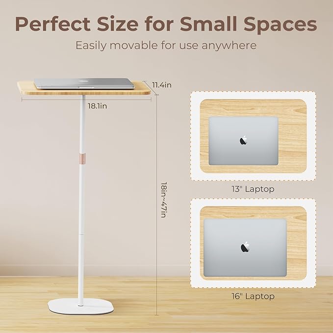 Portable Laptop Floor Stand, Bedside/Sofa Table - Image 6