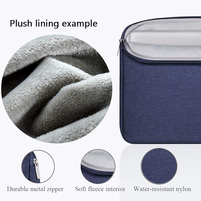 Voova Laptop Sleeve Carrying Case 15.6 16 Inch, Slim Computer Cover Bag - Image 4