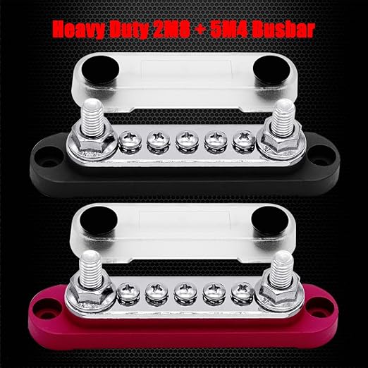 2 x M8 Power Distribution Block Bus Bar 12V - Image 3