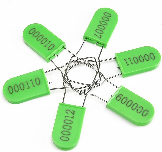1000PCS Plastic Padlock Security Seals Metal Wire Padlocks Electric Meter - Image 7