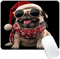 Square Mouse Pad 3D Dog-Santa Hat-1, Gaming Mouse Pads by Goodsprout