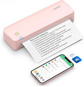 JADENS Pink Bluetooth Thermal Printer, Support 8.5" X 11" US Letter, Portable by JADENS