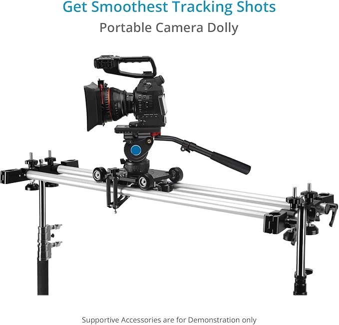 PROAIM Polaris Mini Portable Video Camera Dolly w Universal Track Ends | - Image 2