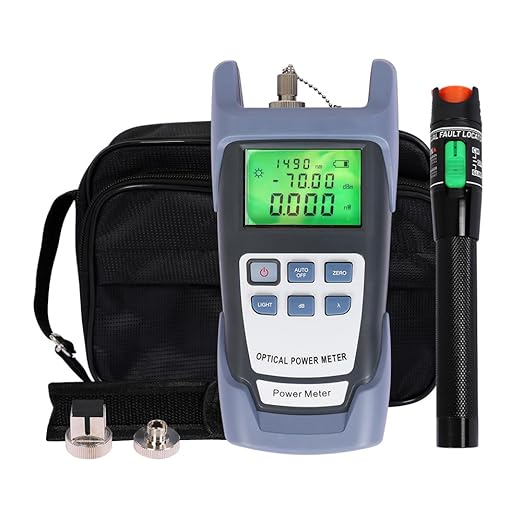Fiber Optic Tools Cable Tester FC SC Power Meter & 2.5mm 30mV Visual Fault by Goeco