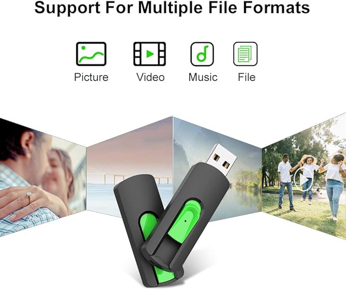 Aiibe 64 GB Flash Drive USB Flash Drive 64GB Thumb Drive USB 2.0 Memory Stick - Image 7