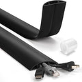 4ft Cord Hider Floor, Heavy Duty Cord Covers by LZEOY
