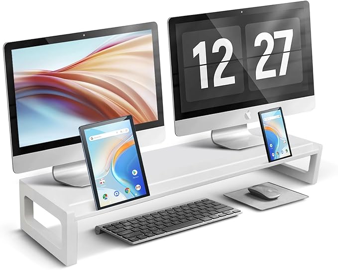 Dual Monitor Stand Riser – 28-Inch Computer Monitor Stand by DEEDRR